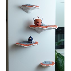 Baumschwamm Wandregal Formitopsis Pinicula II - 4er-Set kaufen | 3D St