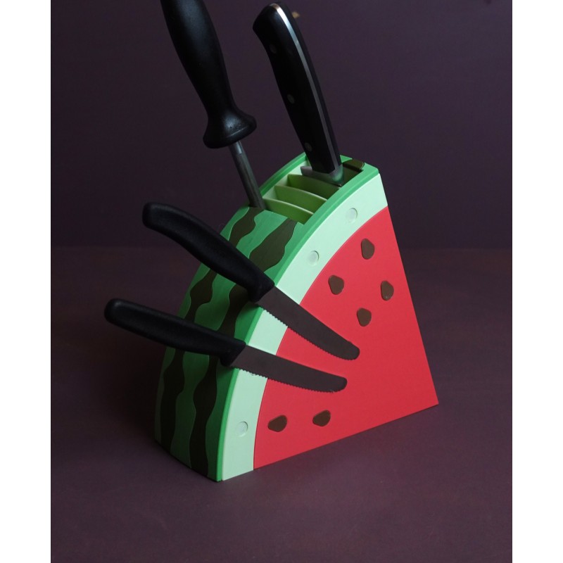 Wassermelonen-Messerblock mit Magnet-Kernen - Küchen-Un kaufen | 3D St