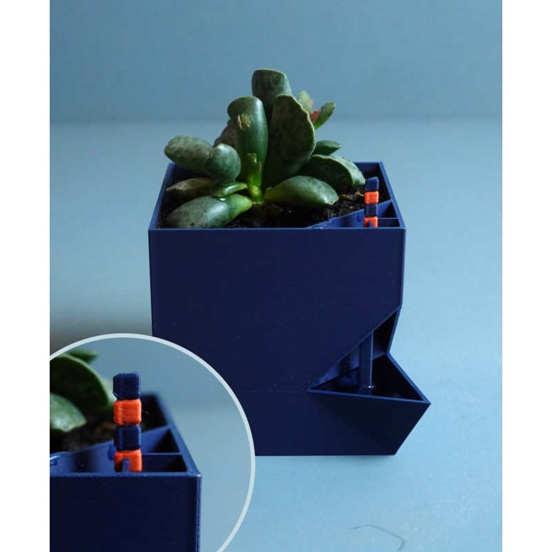 Selbstbewässernder Pflanztopf mit Wasserstandsanzeiger kaufen | 3D Stu