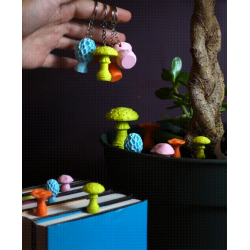 Mini-Pilz Bundle - Lesezeichen, Schlüsselanhänger & Dek kaufen | 3D St