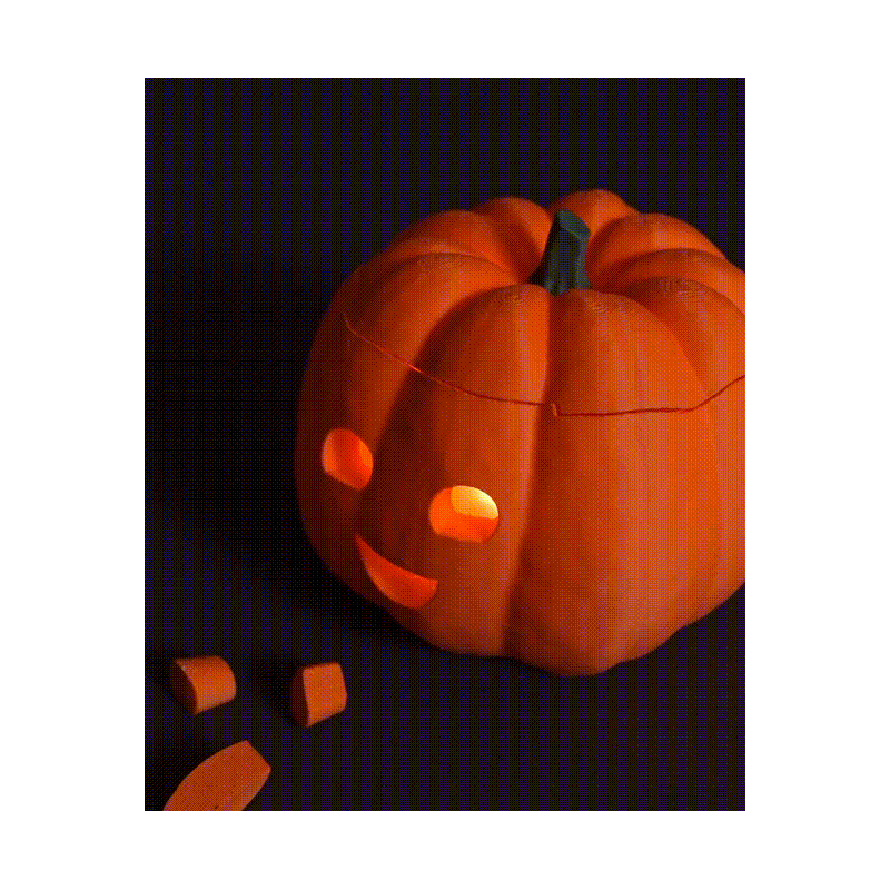 Fröhlicher Kürbis - Dekorationslampe oder Herbstdeko kaufen | 3D Studi
