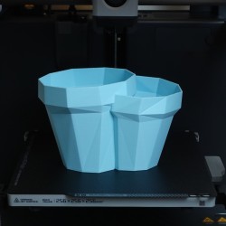 Blumentopf Double Glitch - Retro Gaming Pflanzendeko kaufen | 3D Studi