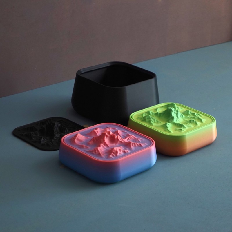 Box & Bio-Mülleimer Montagne - Multifunktionale Küchenb kaufen | 3D St