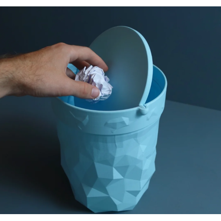 Mülleimer mit Schwingdeckel Glitch - Retro-Design für B kaufen | 3D St